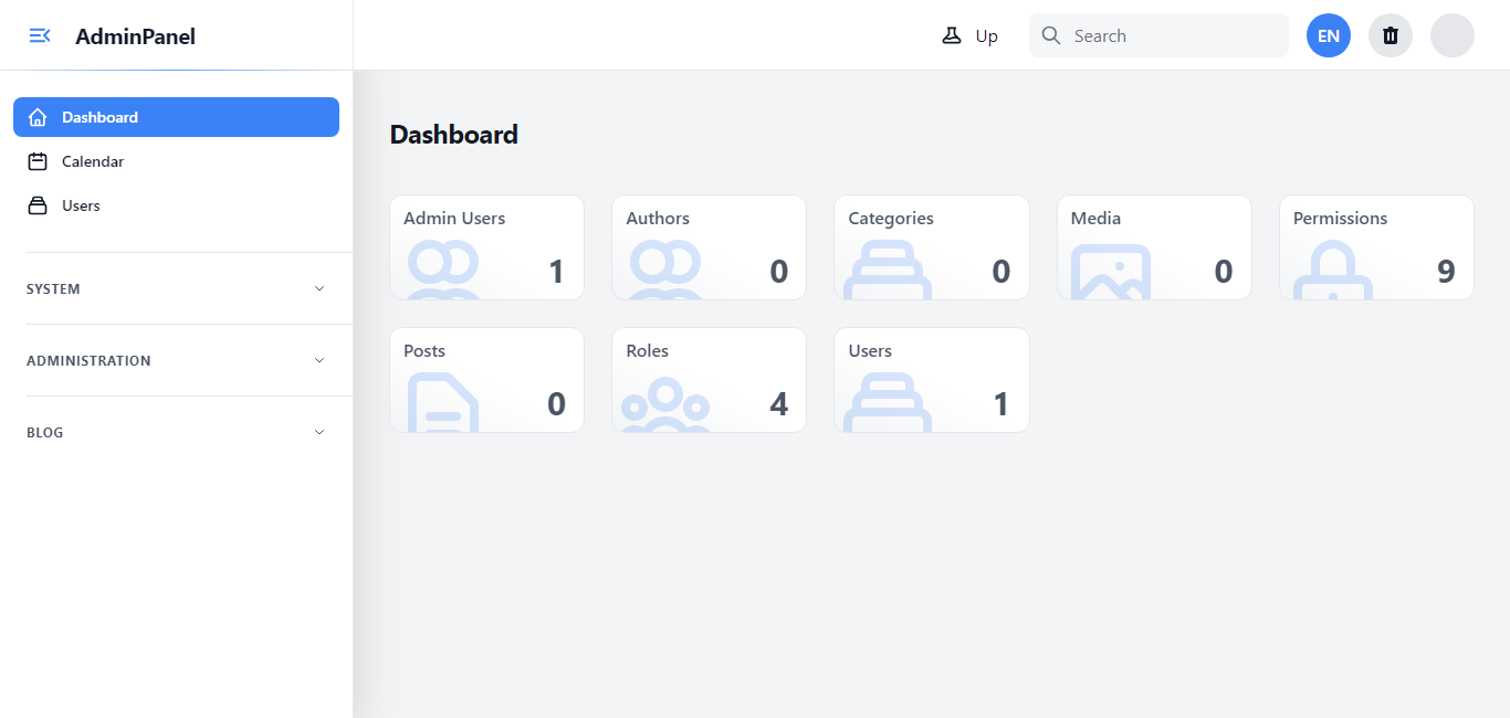 Laravel Dashboard Admin